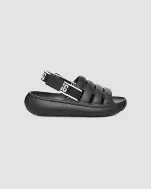 UGG Sport Yeah Ženske Sandale Crne | HRO8693K